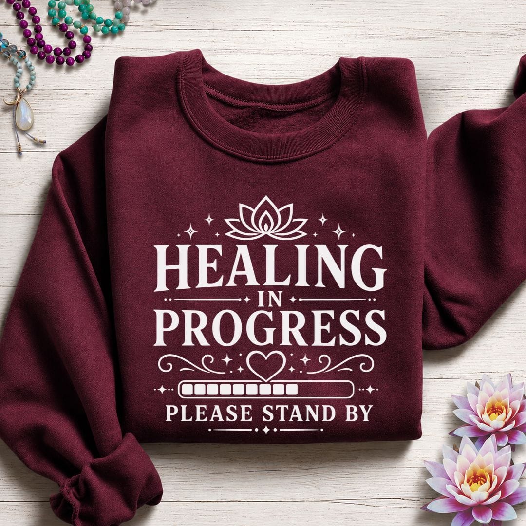 Please Stand By Sweatshirt Maroon