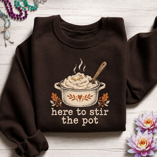 Potato Pot Sweatshirt Dark Chocolate