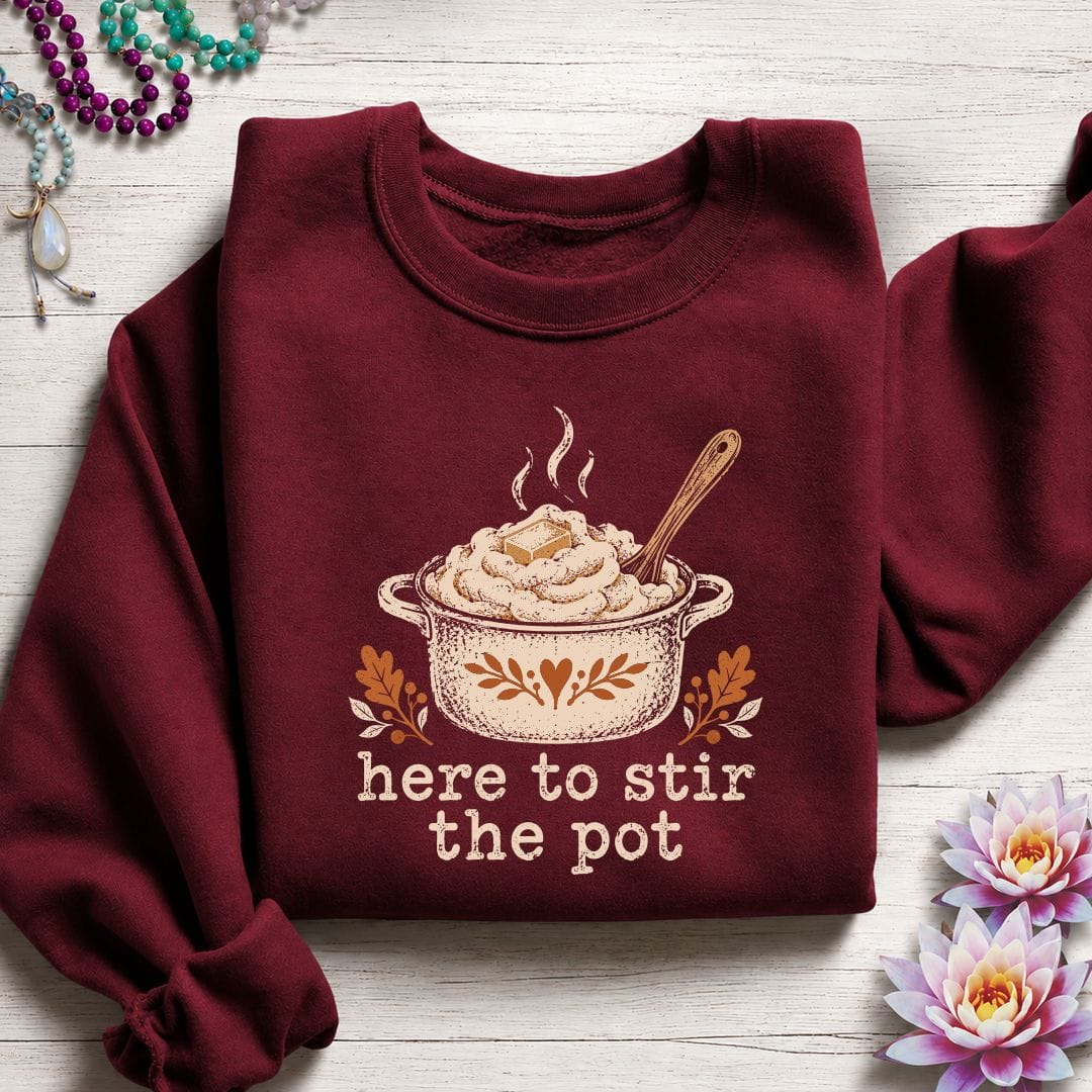 Potato Pot Sweatshirt Garnet