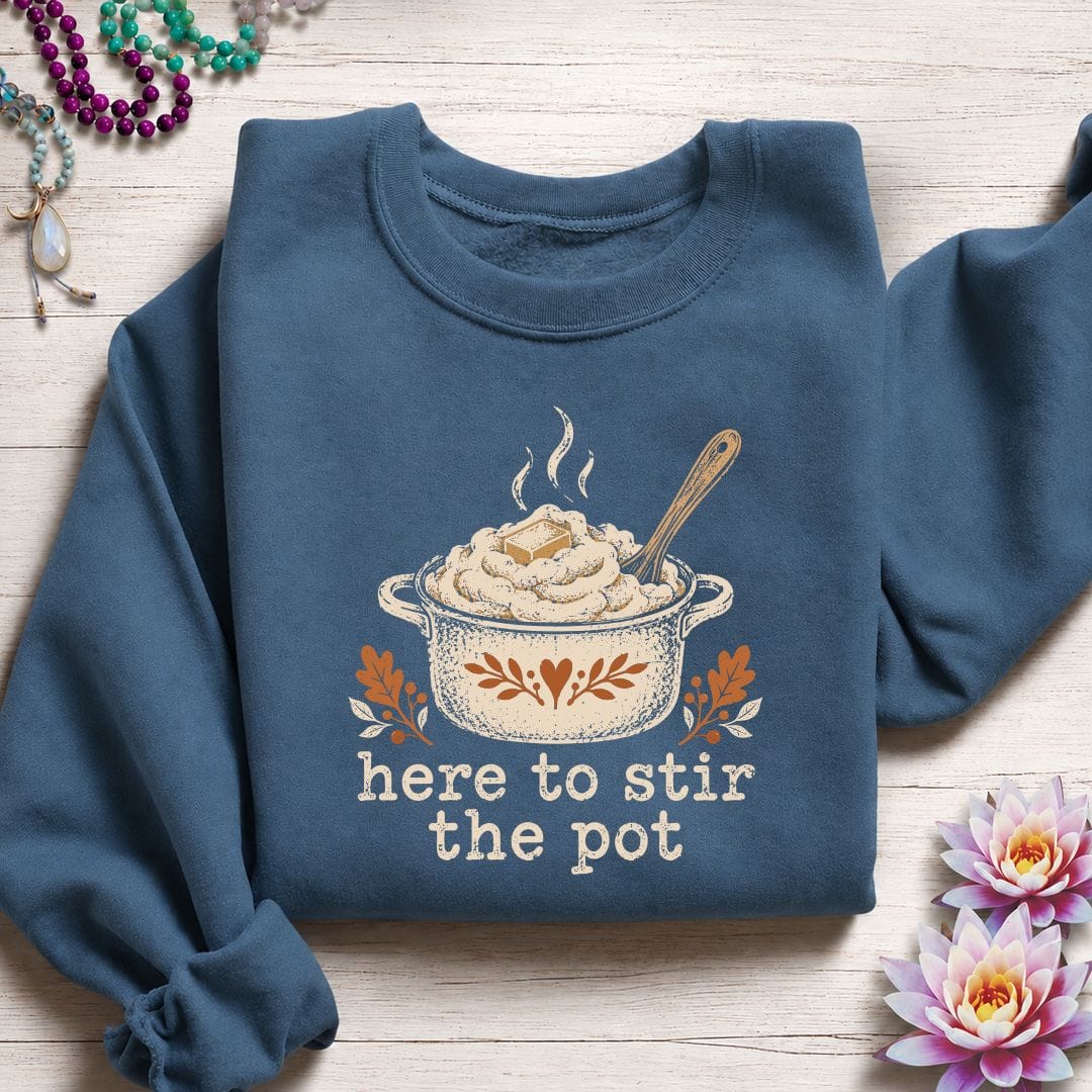 Potato Pot Sweatshirt Indigo Blue