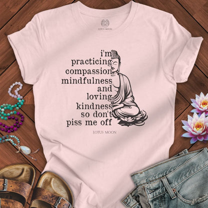 Practicing Compassion Tee Soft Pink