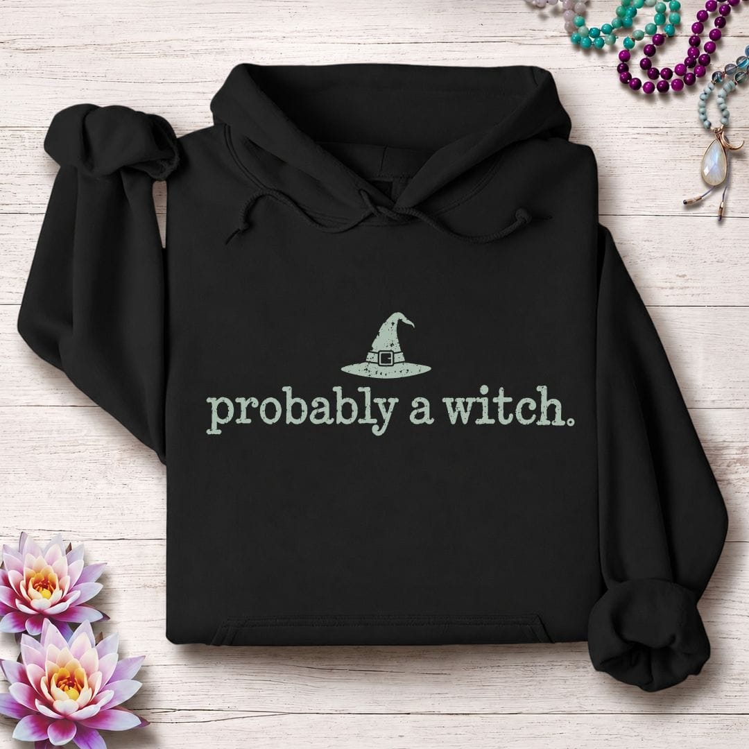 Probably A Witch Hoodie Black