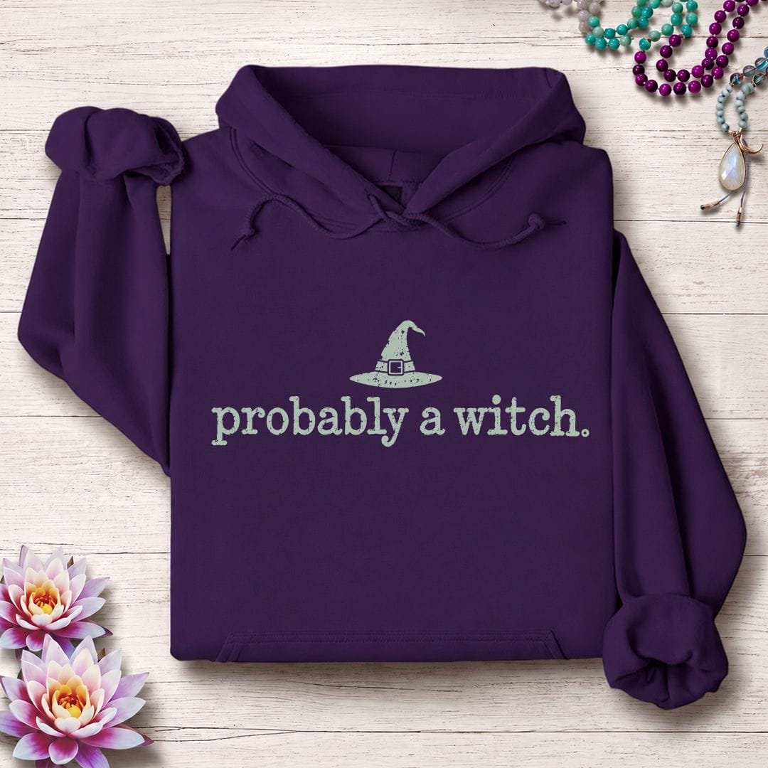 Probably A Witch Hoodie Purple