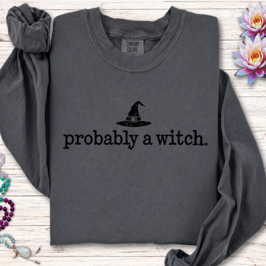 Probably A Witch Long Sleeve Tee Pepper