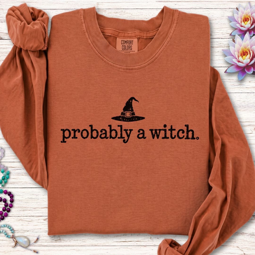 Probably A Witch Long Sleeve Tee Yam