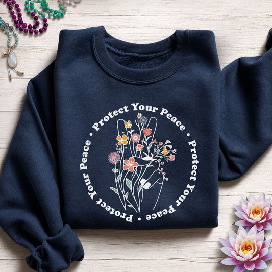 Protect Your Peace Sweatshirt Navy
