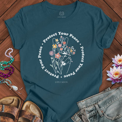 Protect Your Peace Tee Deep Teal