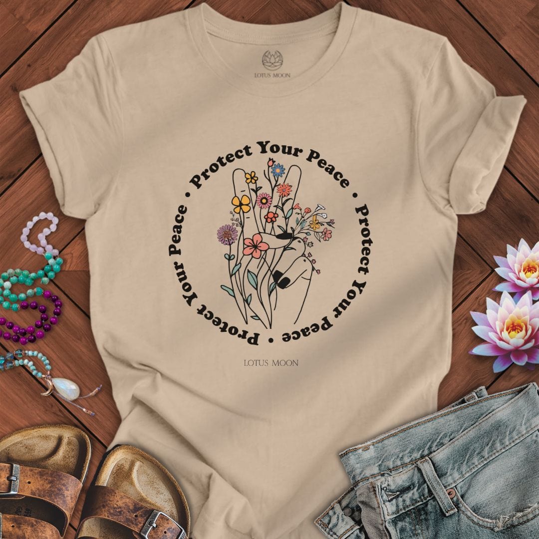 Protect Your Peace Tee Tan