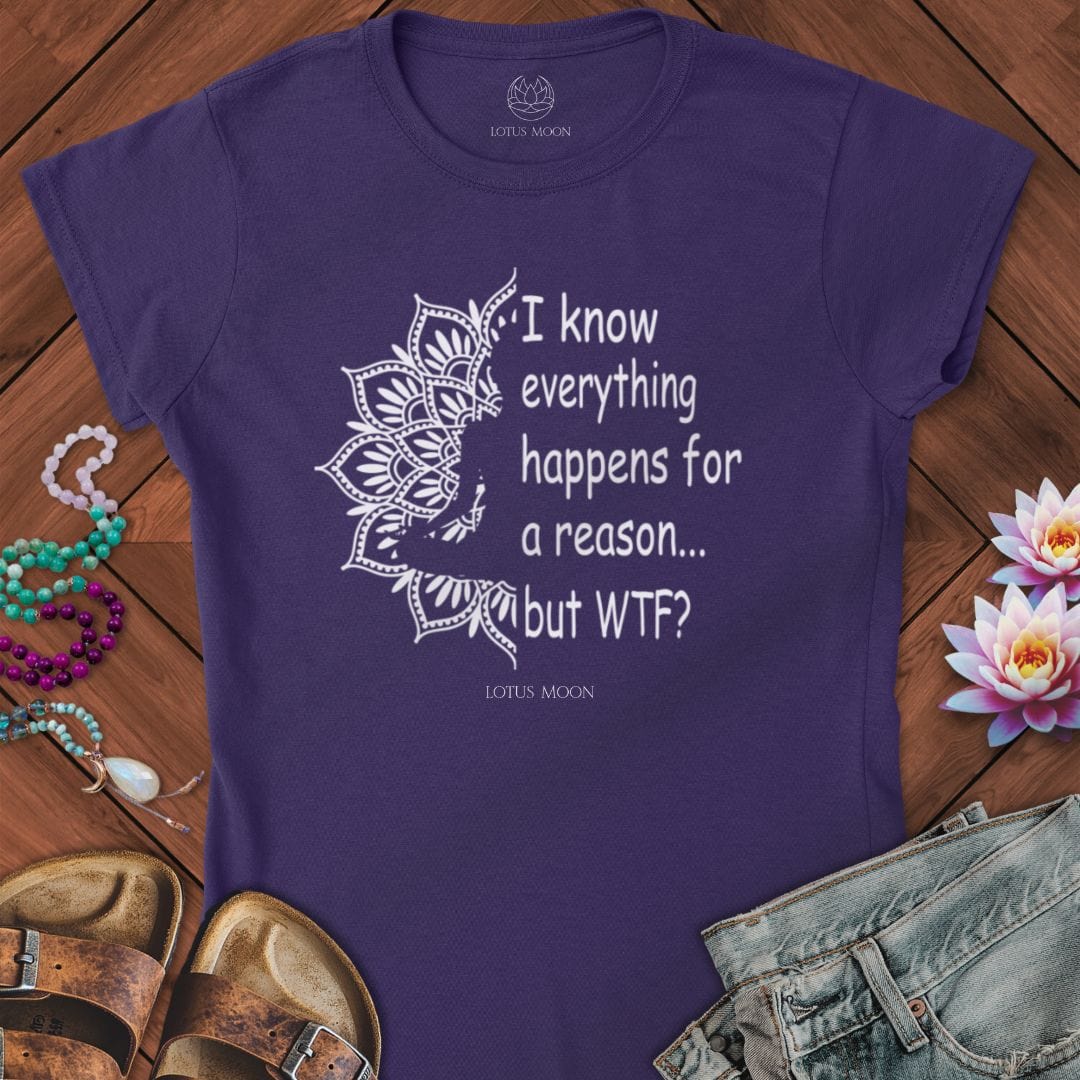 Questioning Fate Fitted Tee Purple