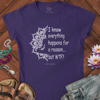 Questioning Fate Fitted Tee Purple