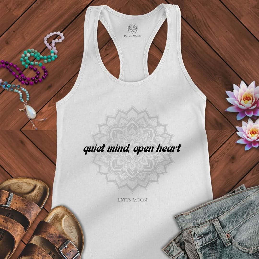 Quiet Mind Tank Solid White
