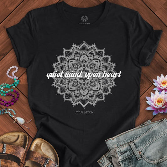 Quiet Mind Tee Solid Black Blend