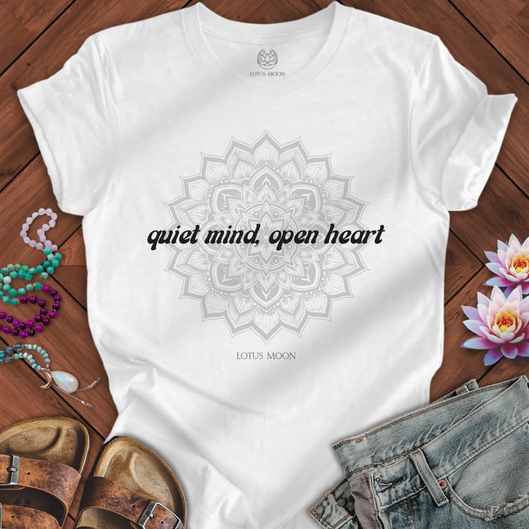 Quiet Mind Tee Solid White Blend