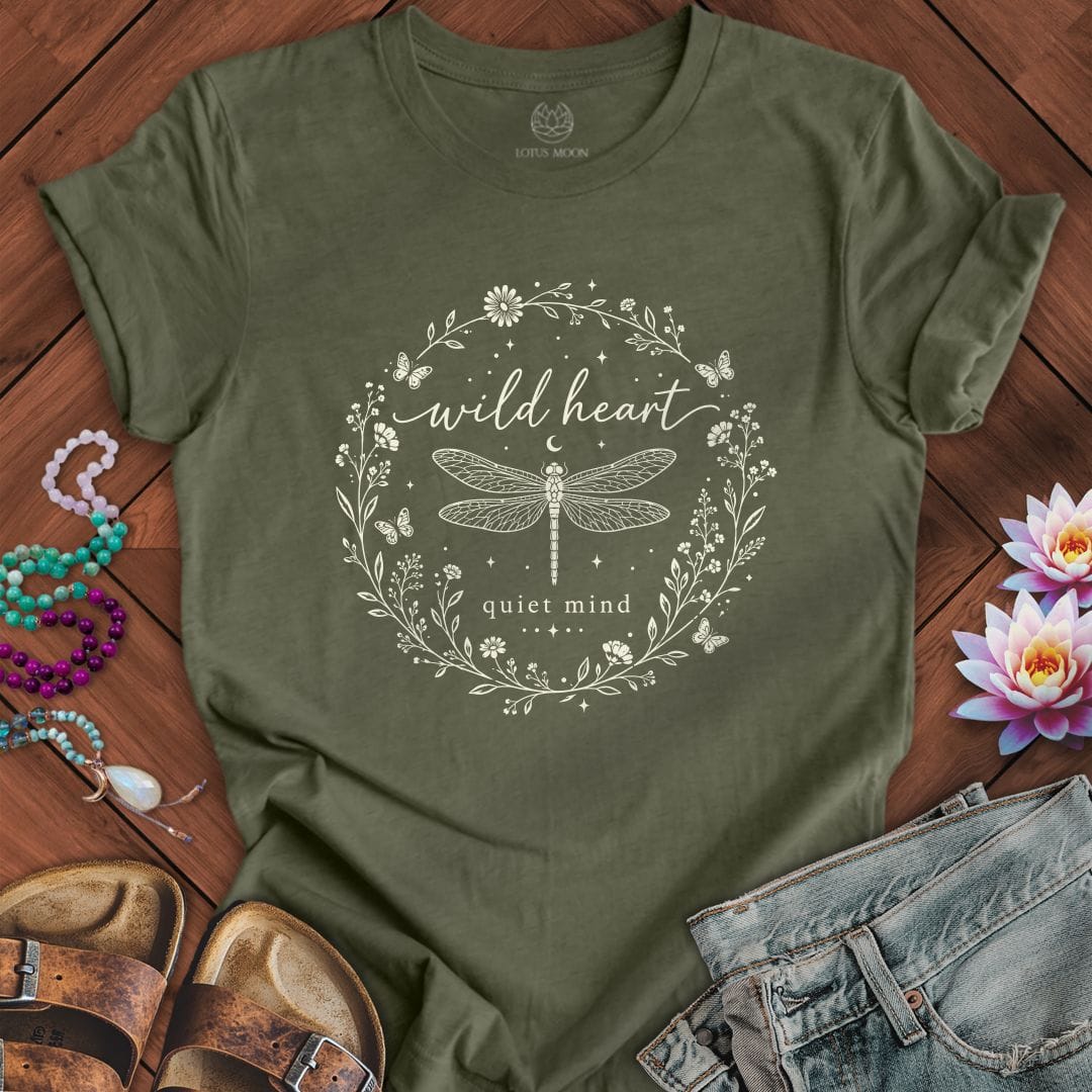 Printify T-Shirt Quiet Wild Tee Heather Military Green / S