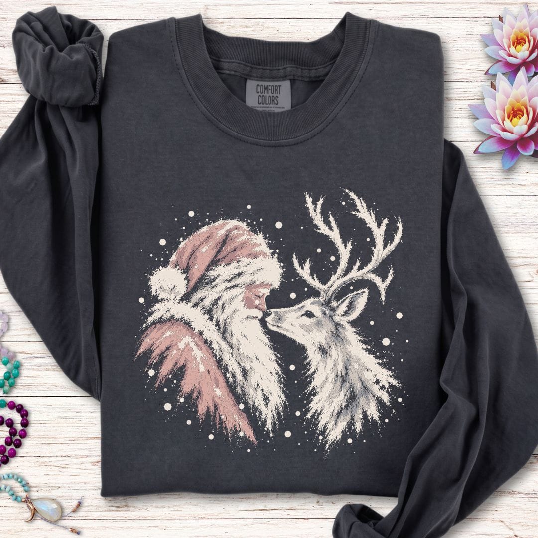 Reindeer Love Long Sleeve Tee Graphite