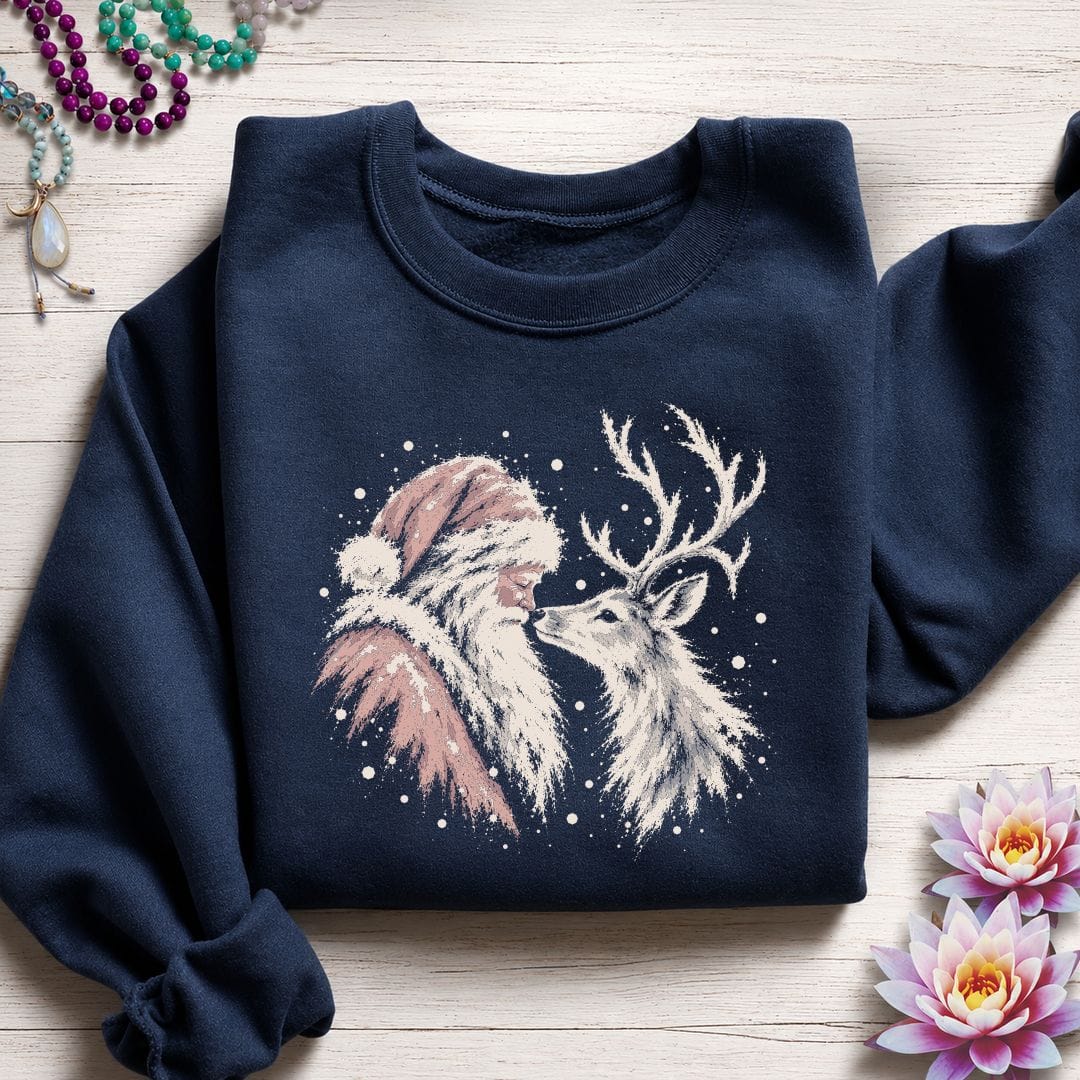 Reindeer Love Sweatshirt Navy