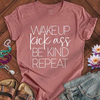 Printify T-Shirt Repeat Tee Heather Mauve / S