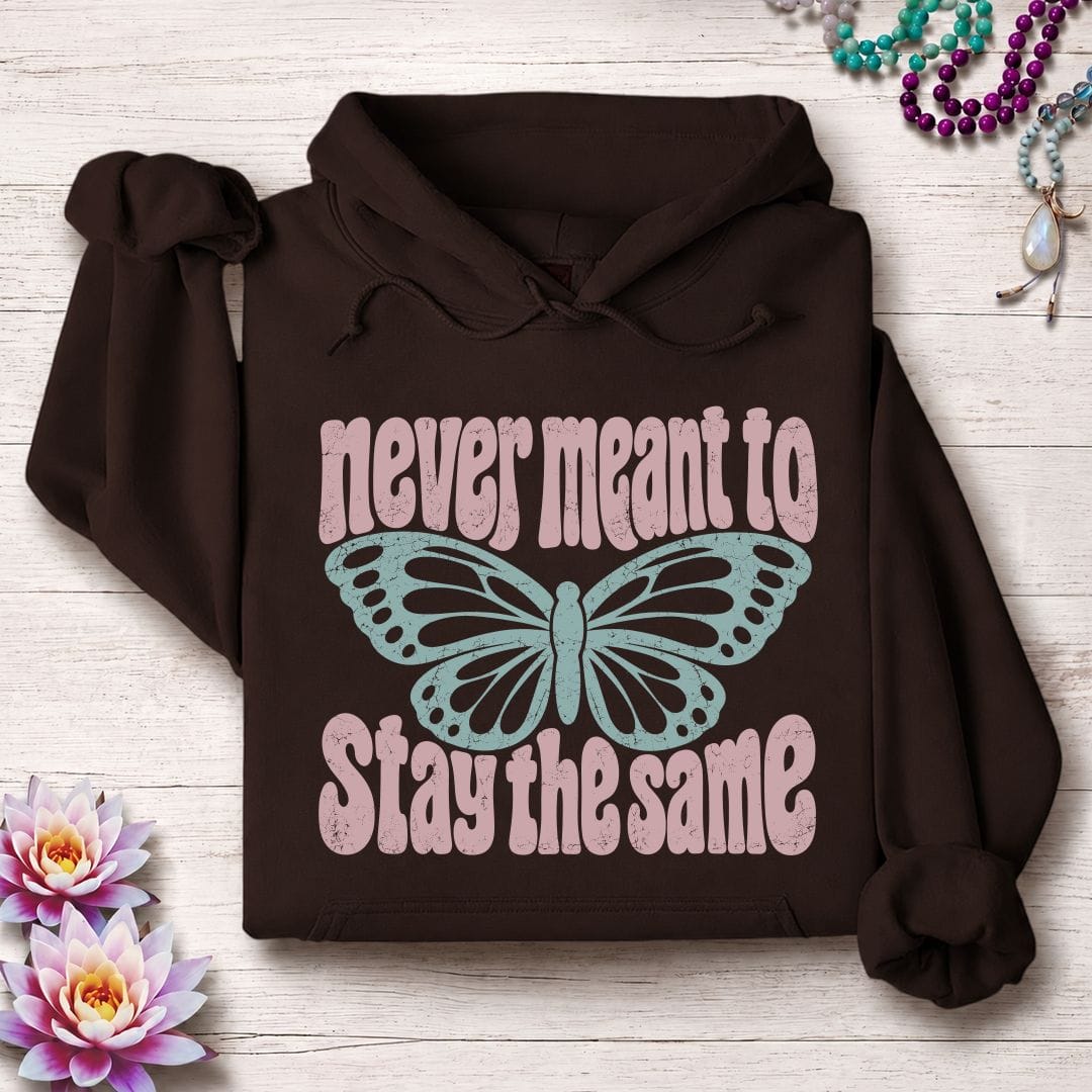 Retro Butterfly Hoodie Dark Chocolate
