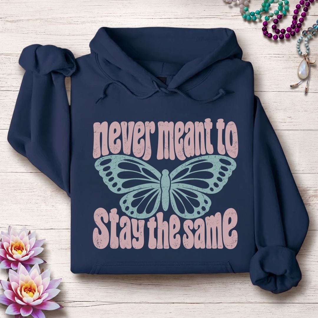Retro Butterfly Hoodie Navy