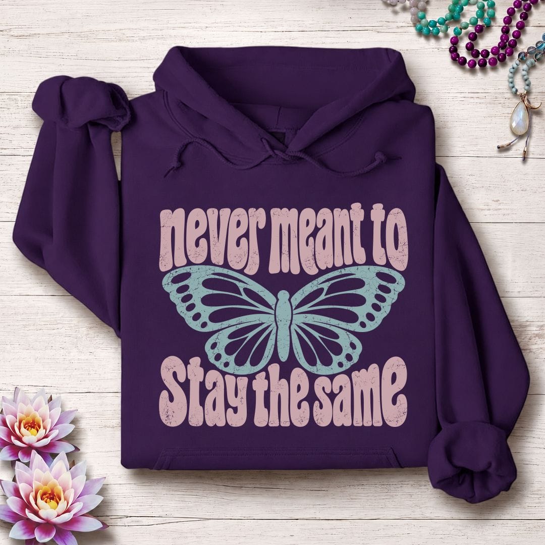 Retro Butterfly Hoodie Purple