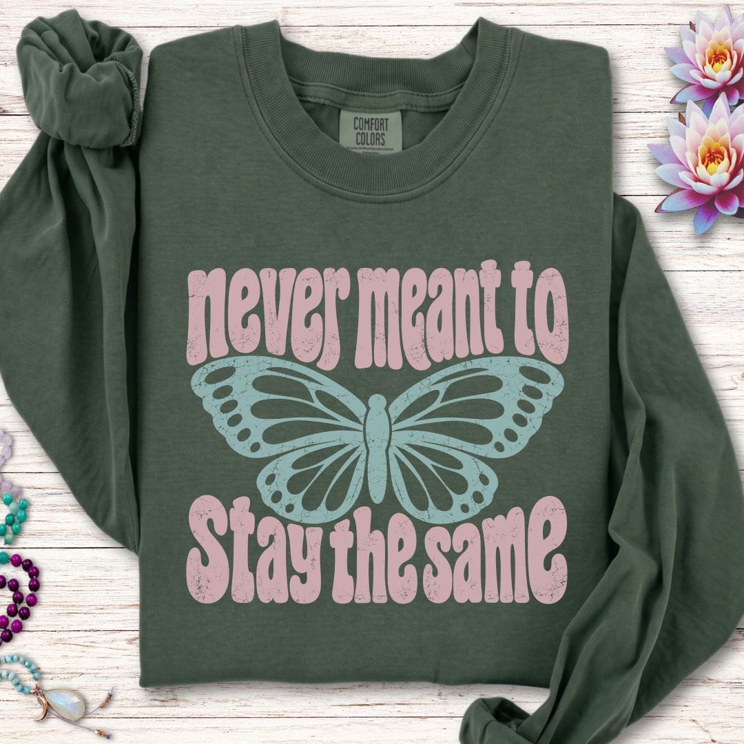 Retro Butterfly Long Sleeve Tee Hemp