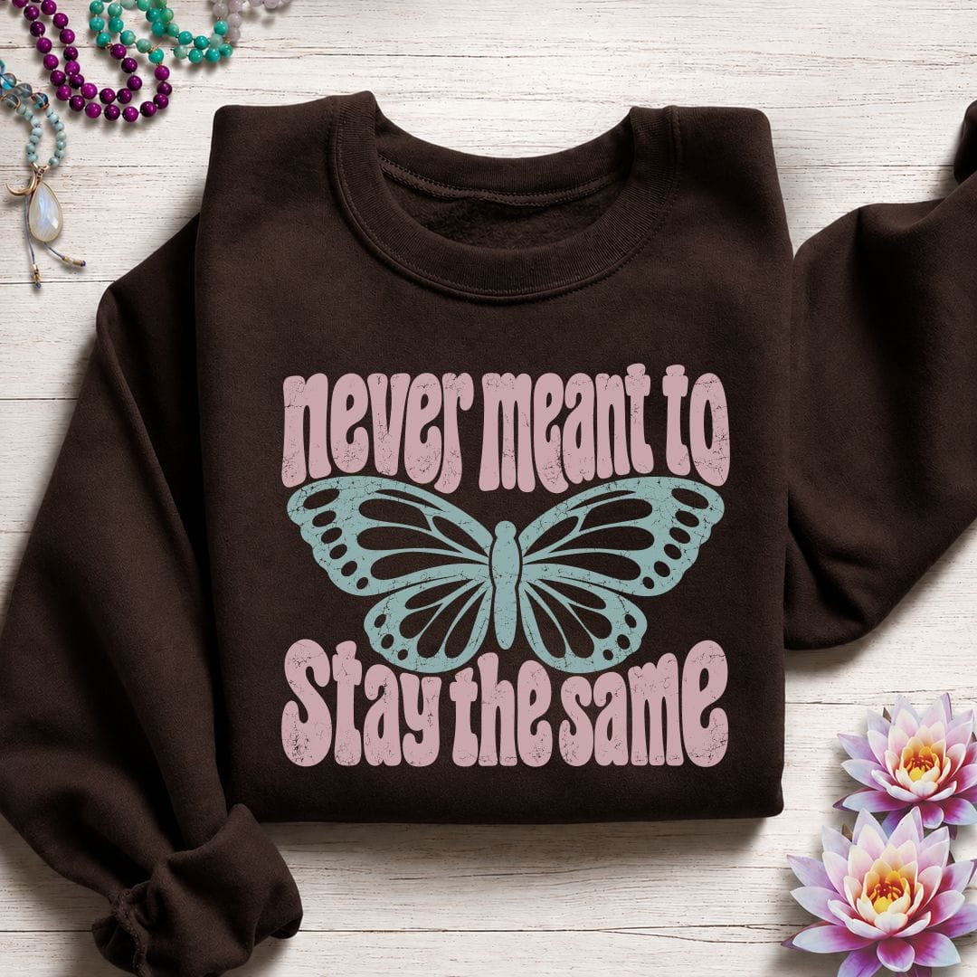 Retro Butterfly Sweatshirt Dark Chocolate