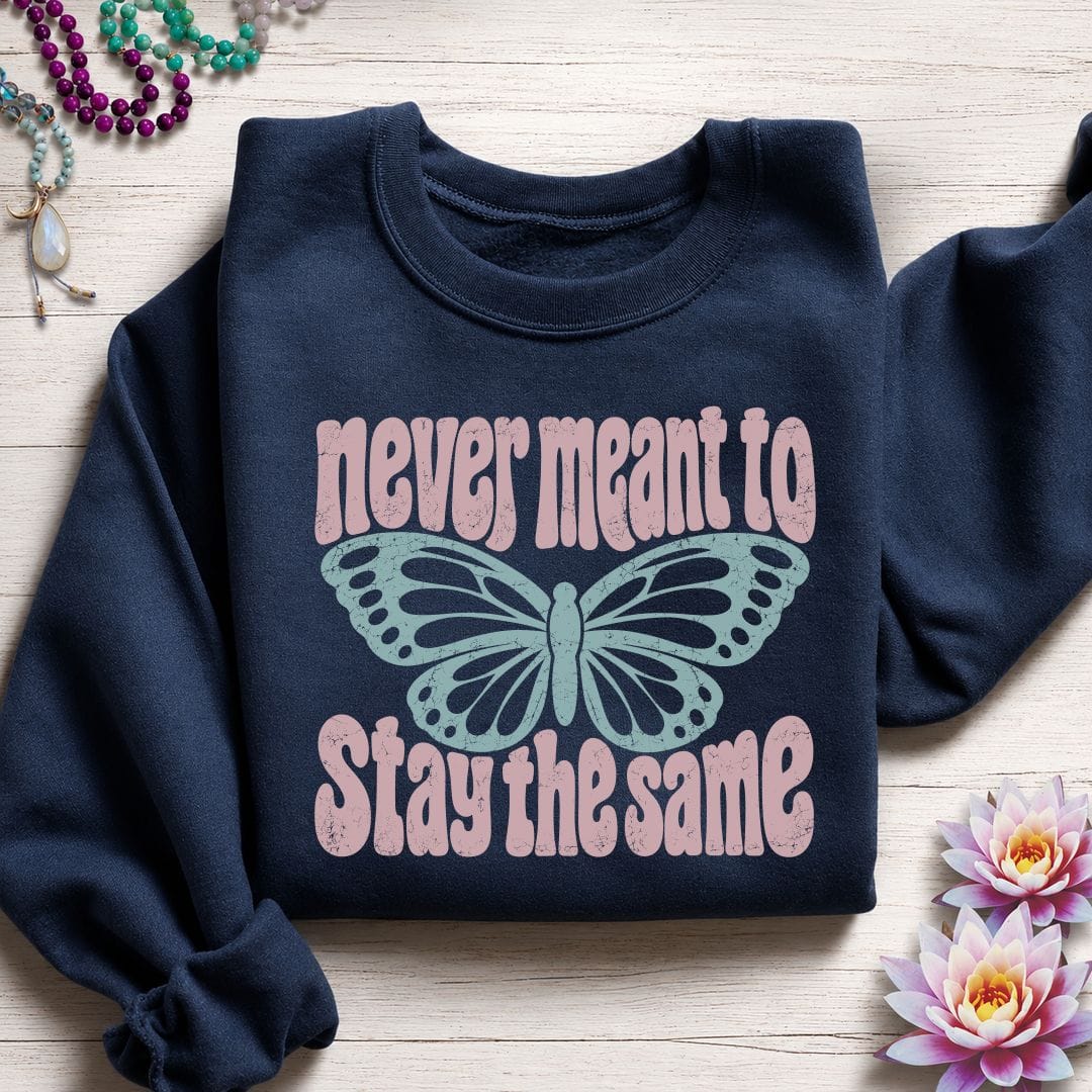 Retro Butterfly Sweatshirt Navy
