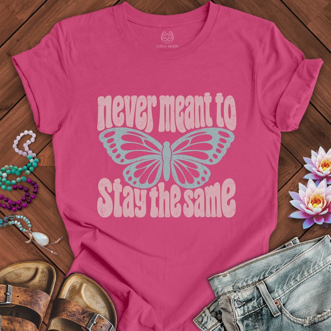 Printify T-Shirt Retro Butterfly Tee Berry / S