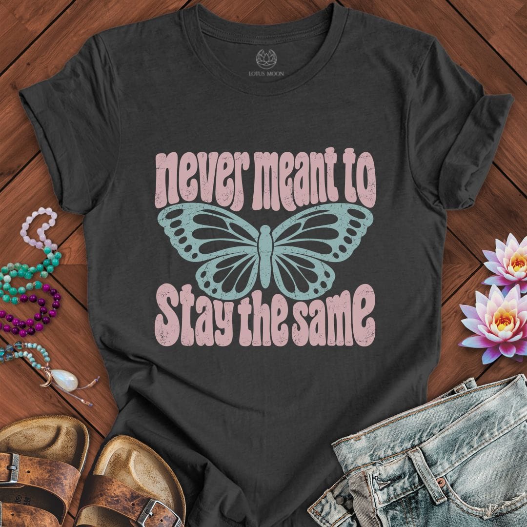 Printify T-Shirt Retro Butterfly Tee Dark Grey Heather / S