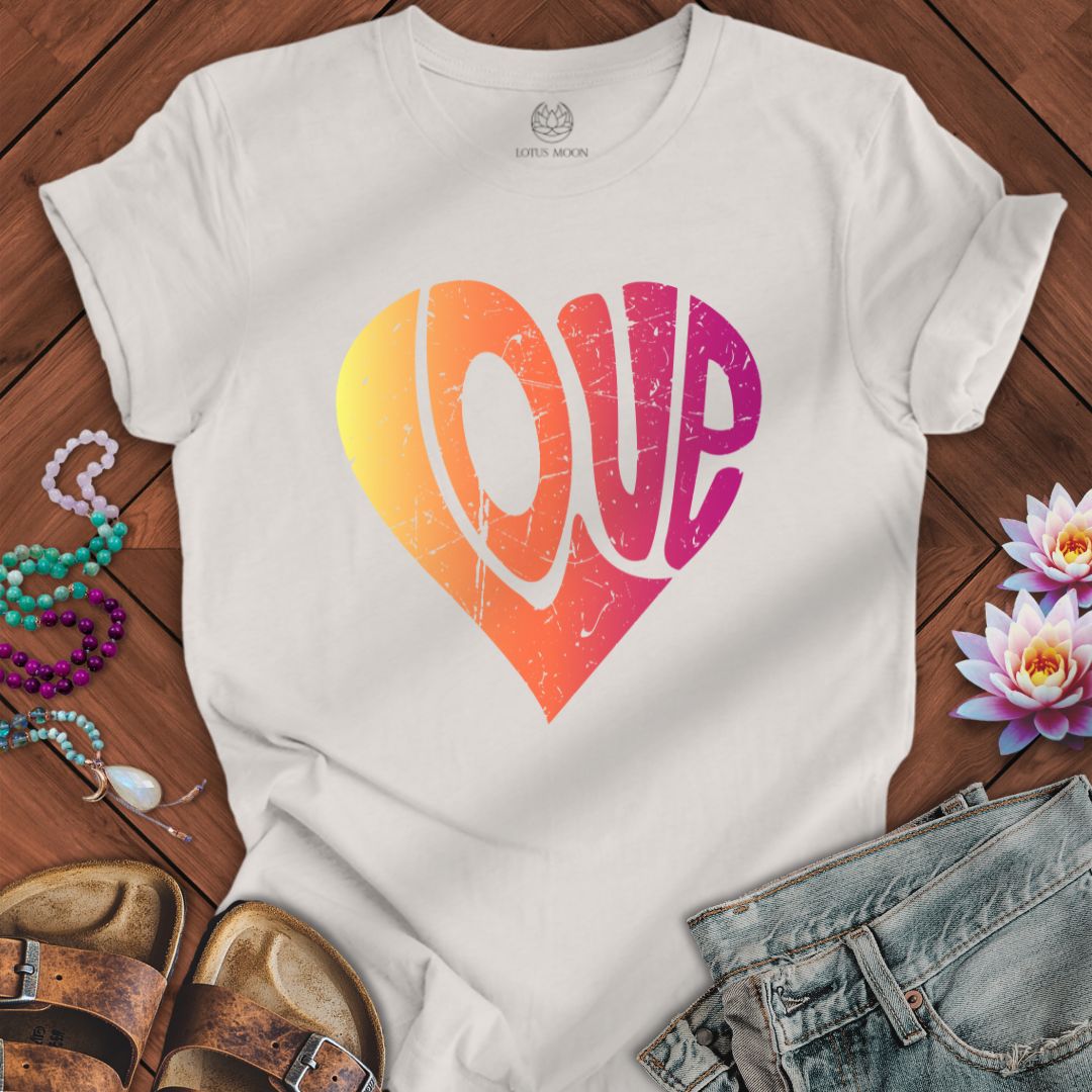 Retro Love Tee Vintage White