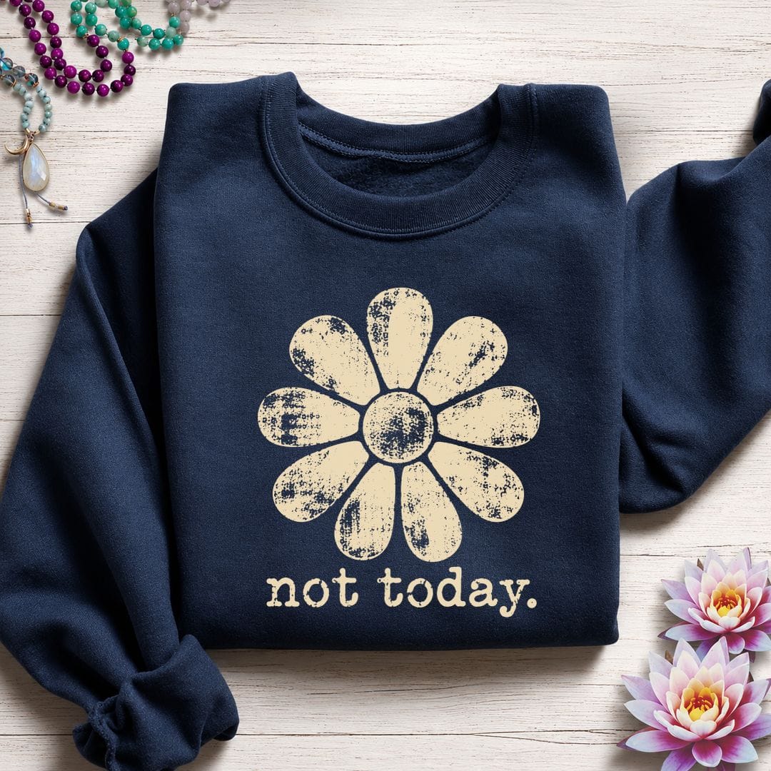 Retro Not Today Sweatshirt Navy
