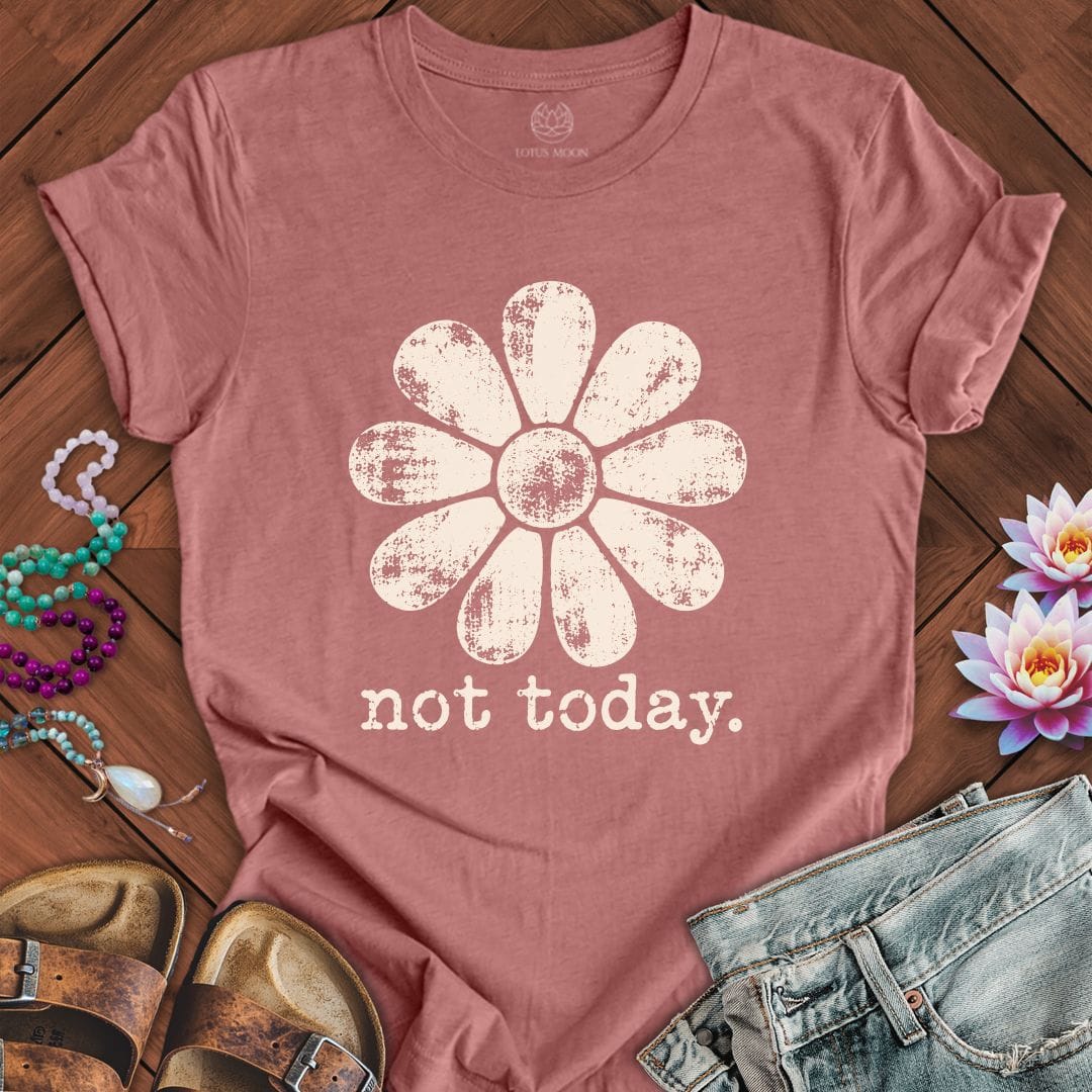 Retro Not Today Tee Heather Mauve