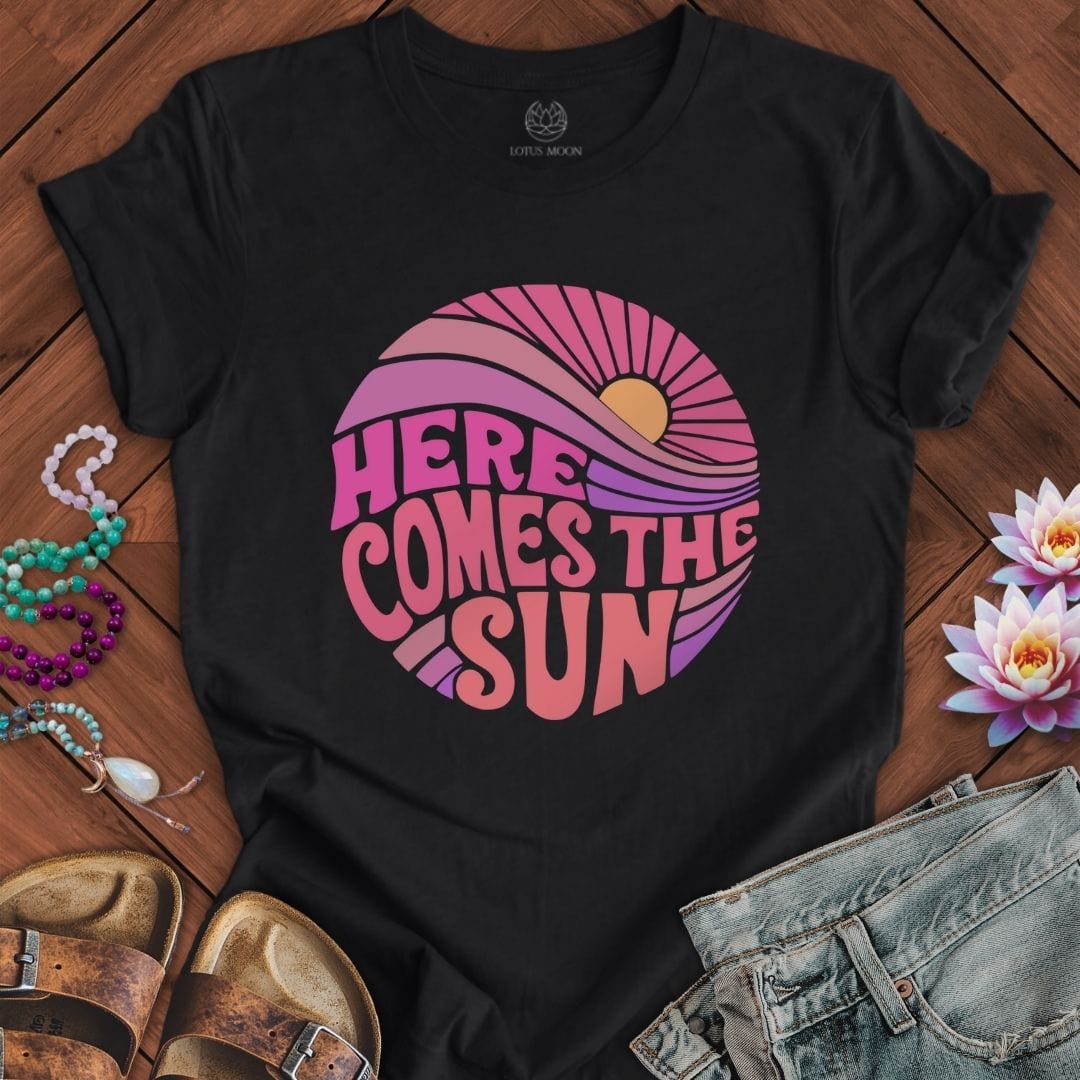 Retro Sun Tee Solid Black Blend