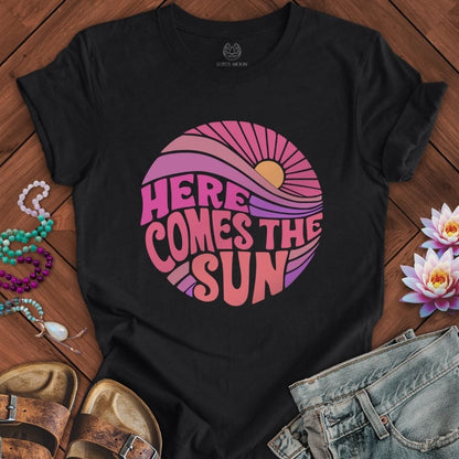 Retro Sun Tee Solid Black Blend