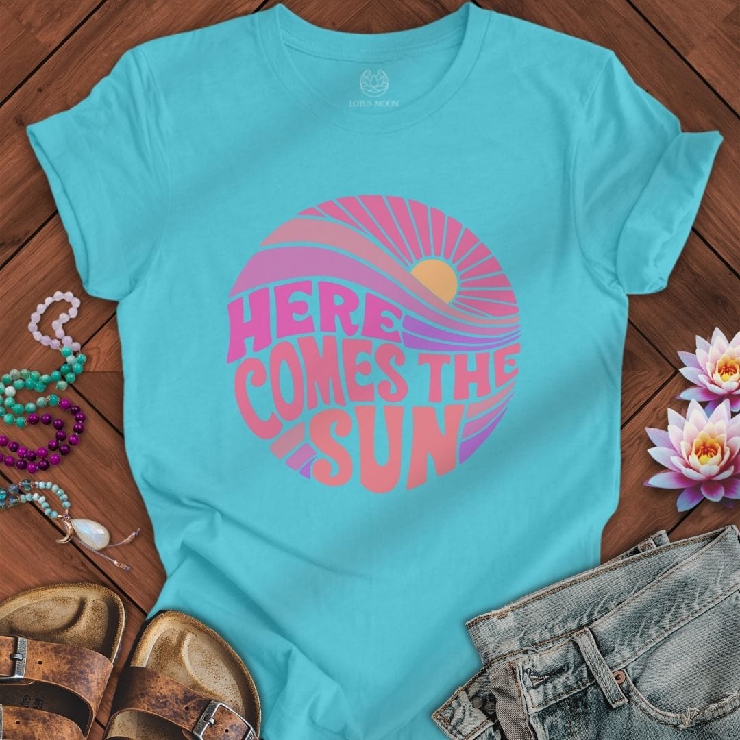Retro Sun Tee Turquoise