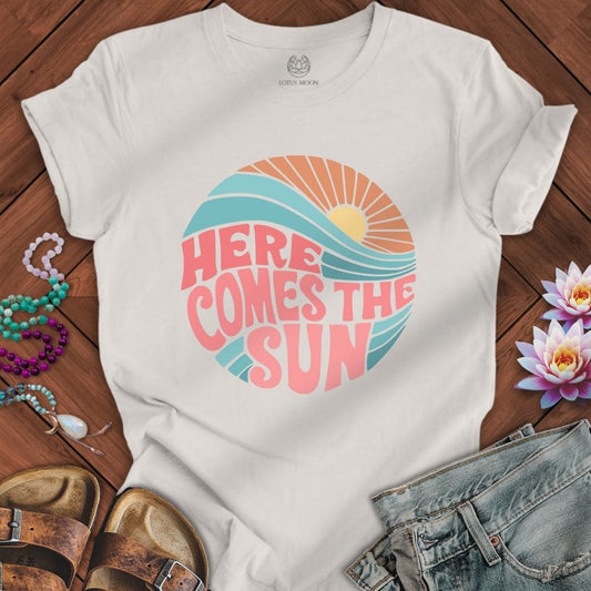 Retro Sun Tee Vintage White