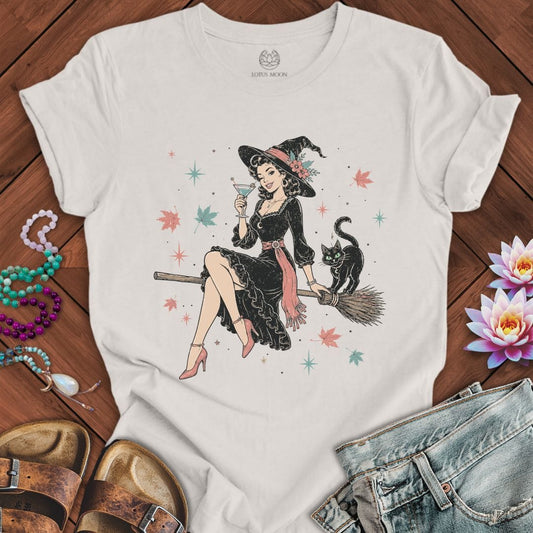 Retro Witch Tee Vintage White