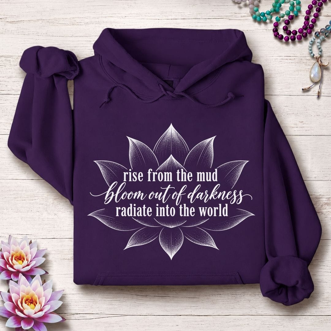 Rise Bloom Radiate Hoodie Purple