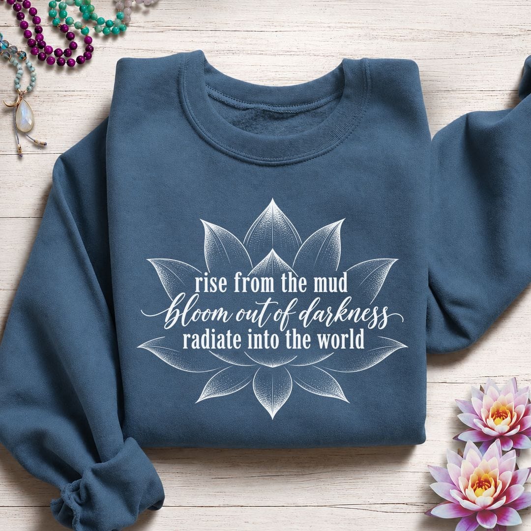 Rise Bloom Radiate Sweatshirt Indigo Blue