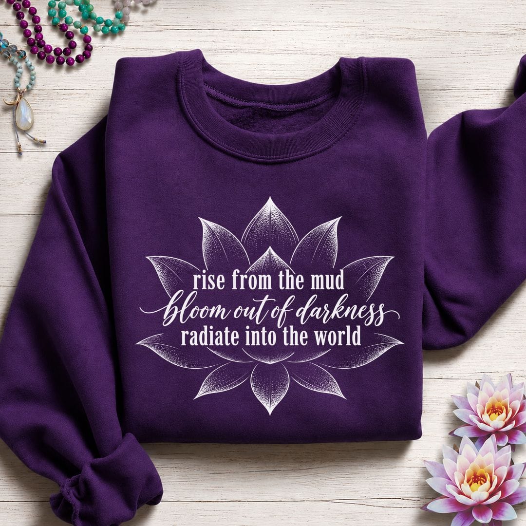 Rise Bloom Radiate Sweatshirt Purple