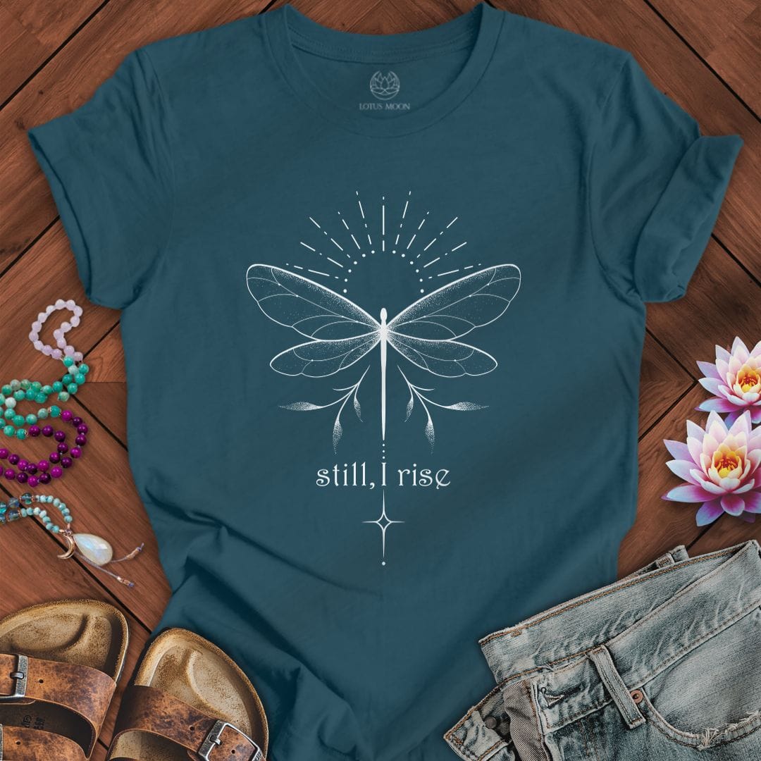 Rising Dragonfly Tee Deep Teal