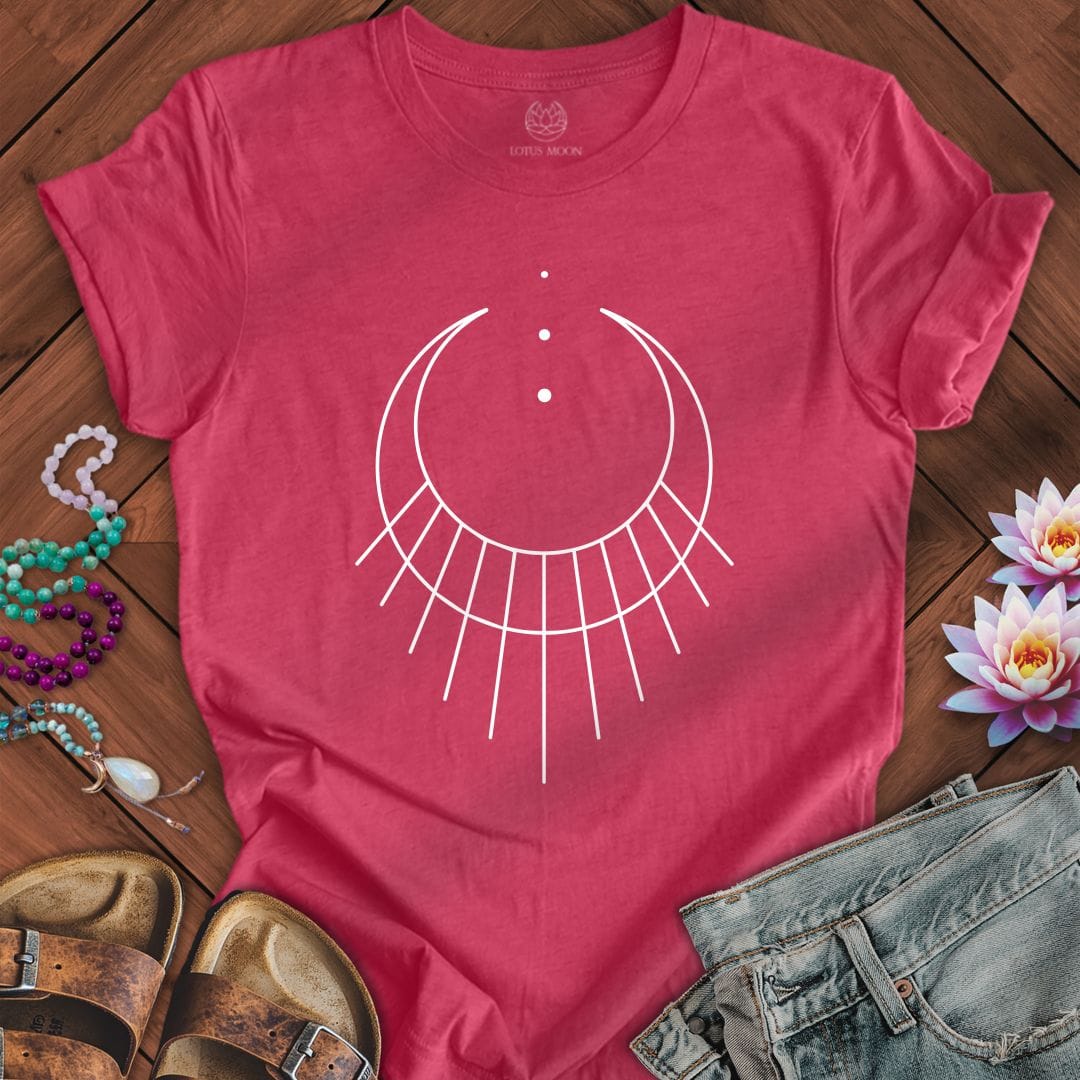 Rising Woman Tee Heather Raspberry