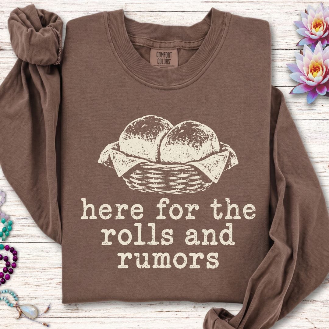 Printify Long-sleeve Rolls And Rumors Long Sleeve Tee Espresso / S