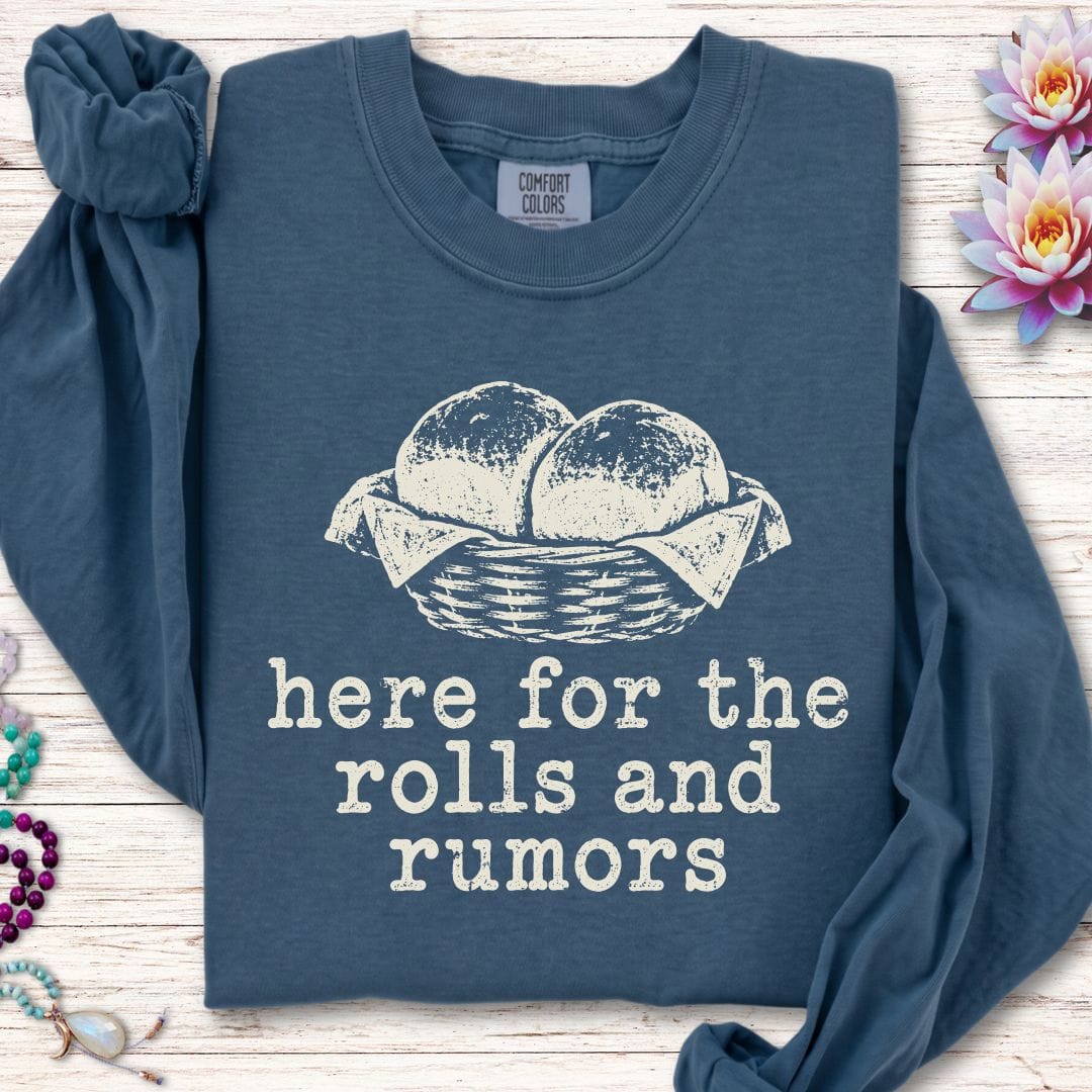 Printify Long-sleeve Rolls And Rumors Long Sleeve Tee Midnight / S