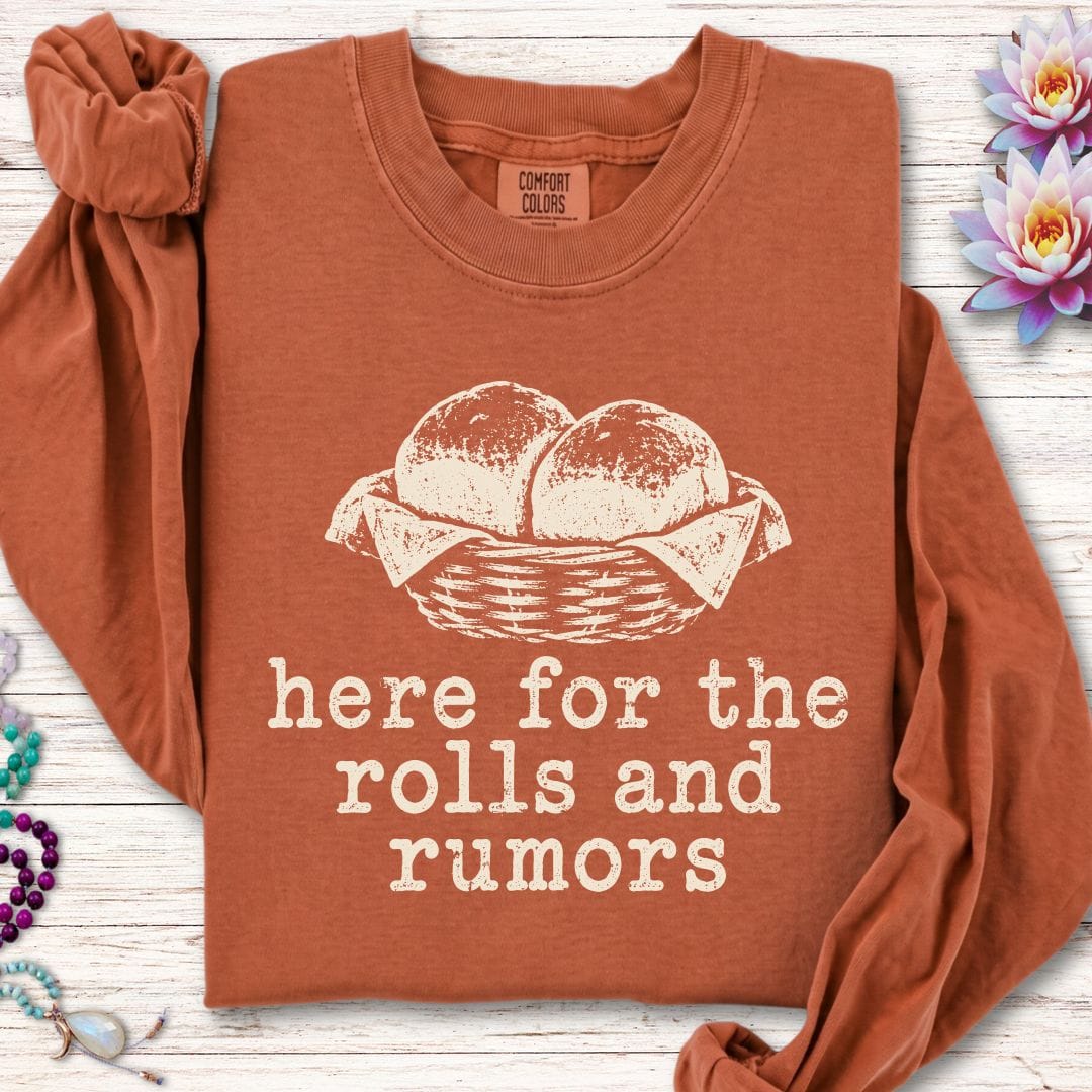 Printify Long-sleeve Rolls And Rumors Long Sleeve Tee Yam / S