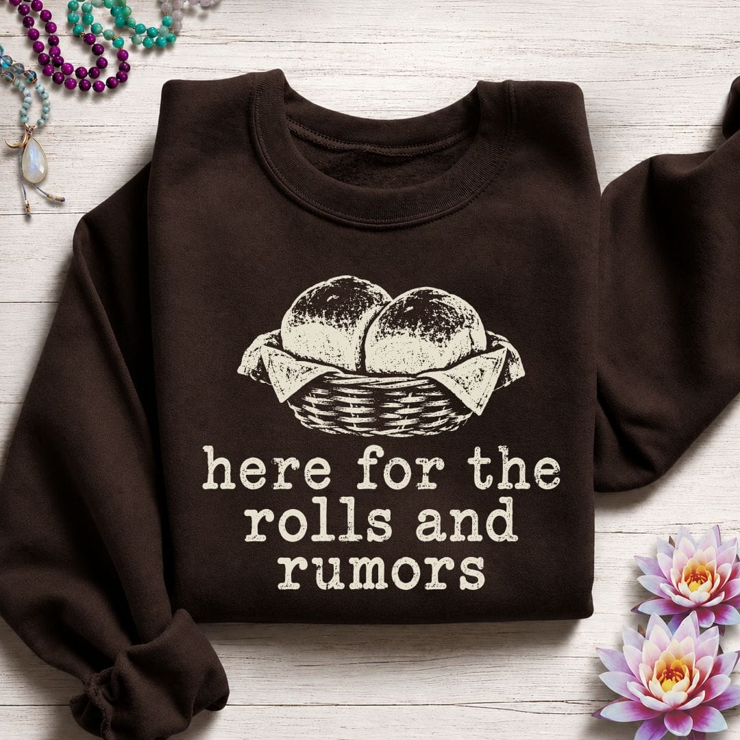 Printify Sweatshirt Rolls And Rumors Sweatshirt Dark Chocolate / S