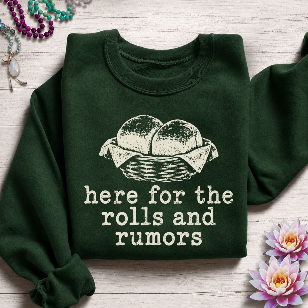 Printify Sweatshirt Rolls And Rumors Sweatshirt Forest Green / S