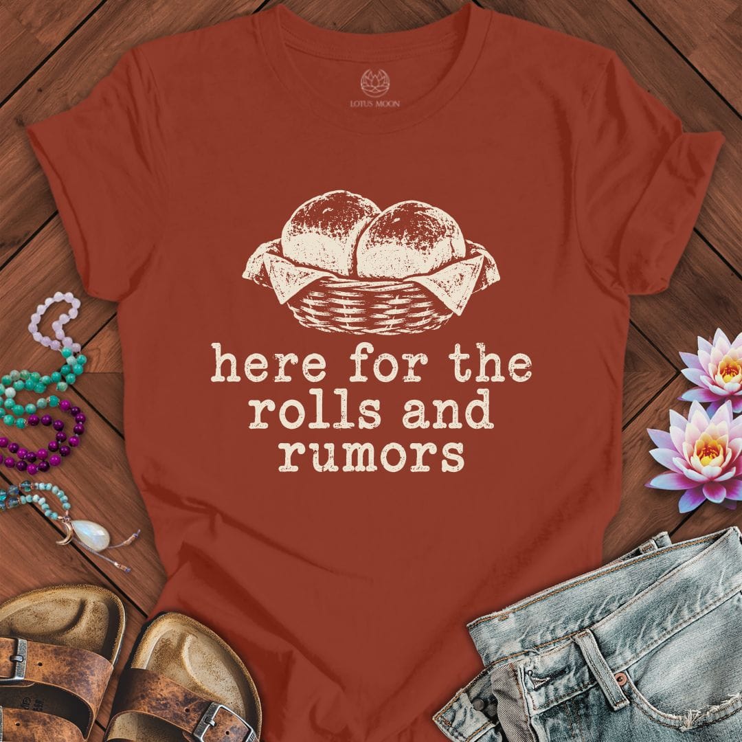Rolls And Rumors Tee Rust