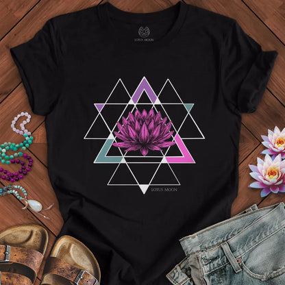 Sacred Lotus Tee Black Heather