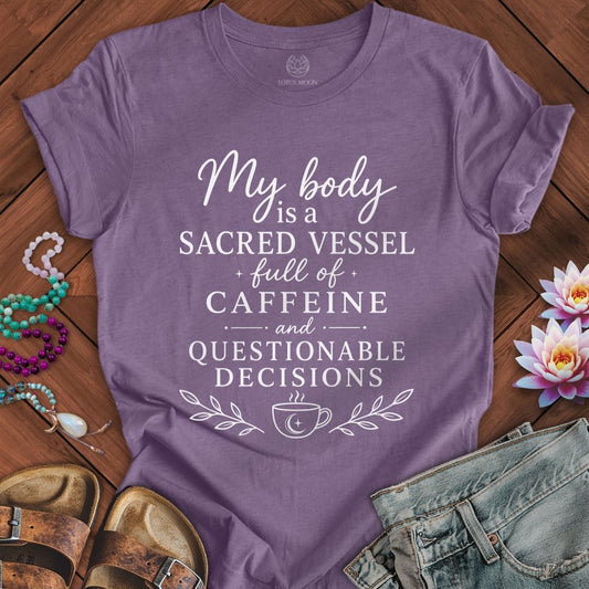 Sacred Vessel Tee Heather Purple
